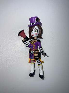 Borderlands Mad Moxxi Vinyl Figure Megaphone Purple Outfit Loose No Base